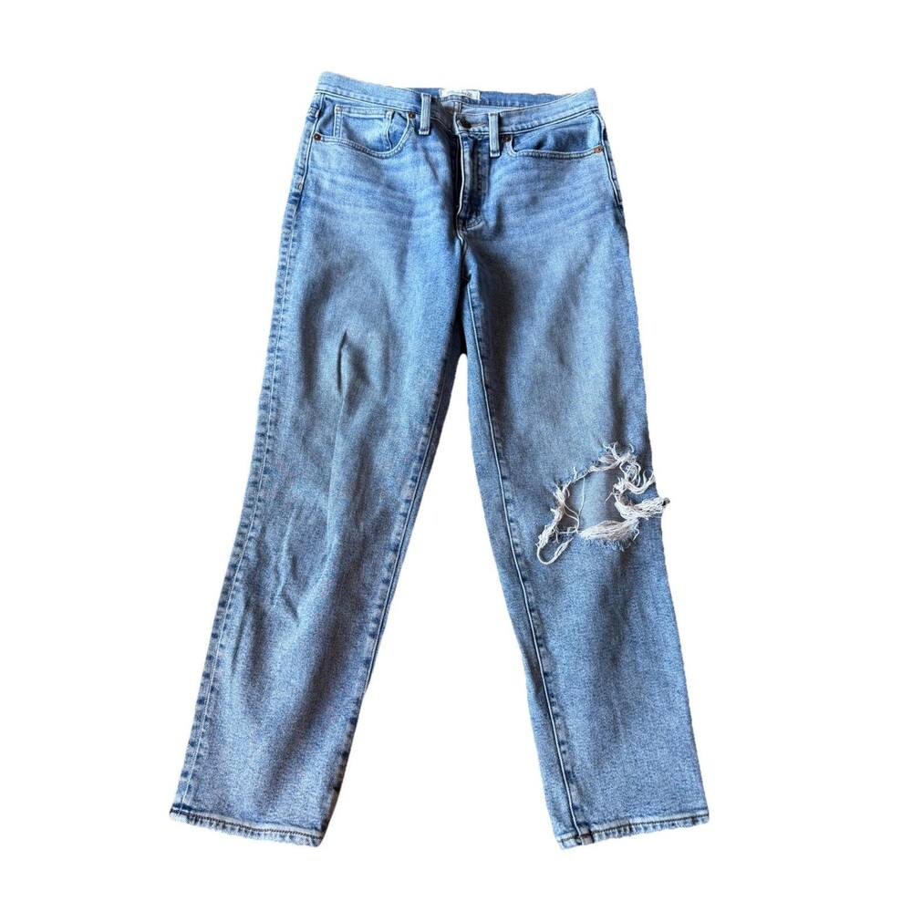 Madewell The Girljean in Medium Wash: Distressed - Women's Size 28